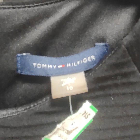 Black sleeveless sheath dress with back zipper from Tommy Hillfiger size 10 EUC - Picture 3 of 4